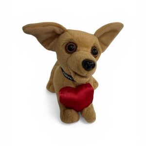 Taco Bell stuffed animal Toy with Red Heart